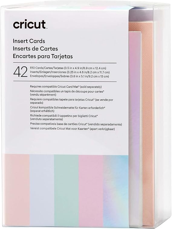 Cricut Insert Cards R10, Create Depth-Filled Birthday Cards, Thank You Cards, Custom Greeting Cards at Home, Compatible with Cricut Joy/Maker/Explore Machines, Princess Sampler (42 ct)