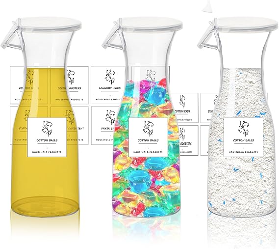 3Pcs Laundry Detergent Dispenser,Laundry Liquid Dispenser Containers