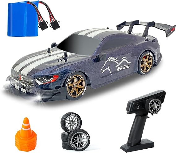 iBlivers Full Scale RC Drift Car, 1:14 Remote Control Drift Cars with Proportional Throttle and Steering 4WD GT Drift RC Car Hobby Grade Drifting Vehicles Toy for Adults Boys Kids