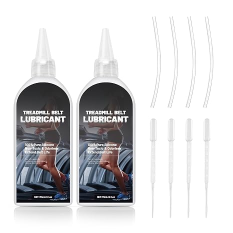Treadmill Lubricant Oil - 100% Pure Silicone Treadmill OilSuitable for treadmill belts, walking mats, and other fitness equipment; can be used for full-width lubrication (140 ml).