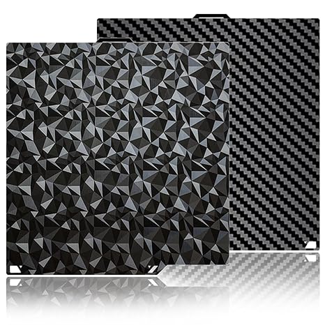 Elegoo Centauri カーボンビルドプレート用カーボンファイバー+ダイヤモンドホットベッド ホログラフィックPEIシート 260X271mm 両面スムースPLAプレート加熱ベッドプラットフォーム Elegoo Centauri カーボン/ケンタウリPET+PEO