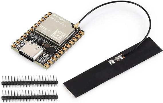 ESP32-C5 ミニデュアルバンドWi-Fi 6 Devボード、外部FPCアンテナ。