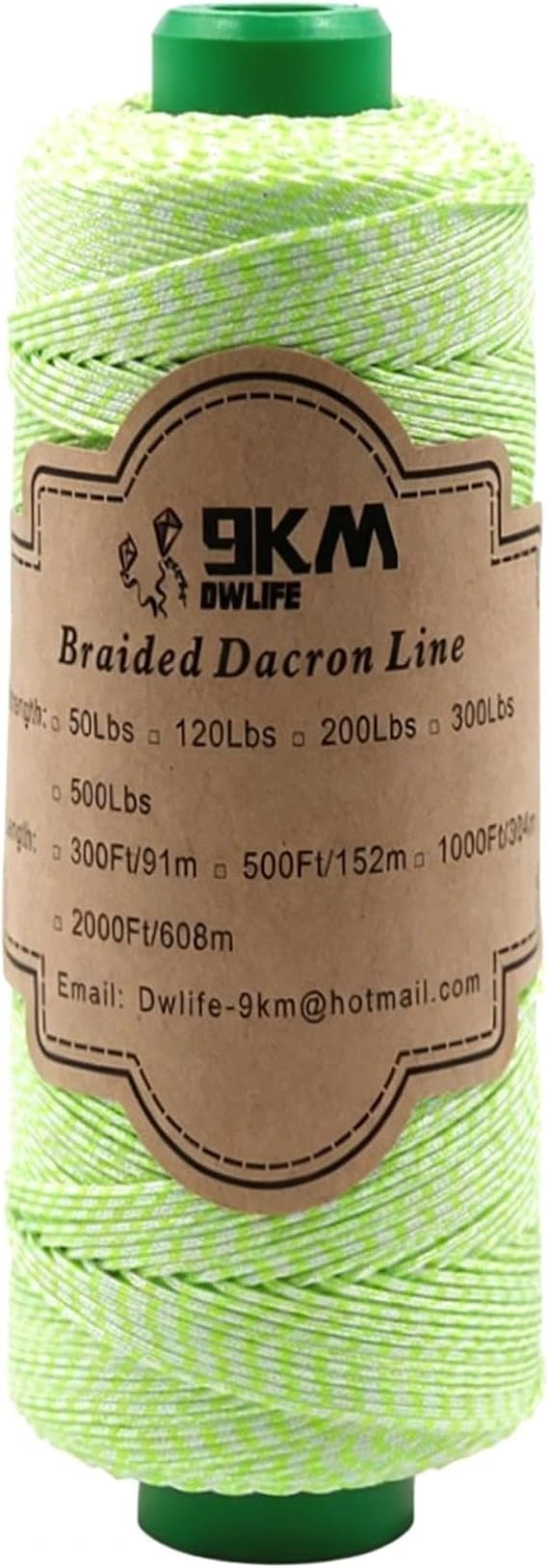 9km Dwlife 編組ダクロンカイトストリング 50ポンド~200ポンド ポリエステル ヨーヨーストリング メイソンライン 糸 高耐久ロープ アウトドア