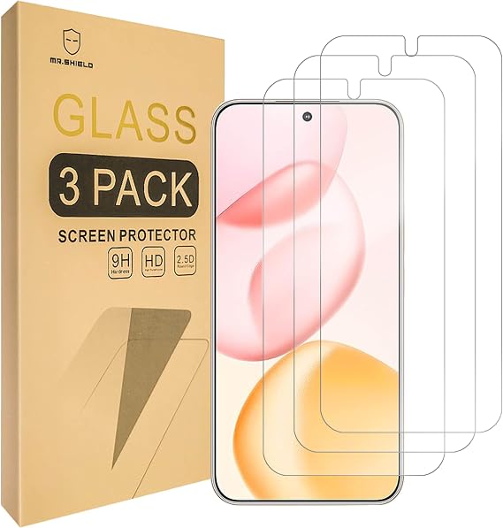 Mr.Shield 3-Pack Tempered Glass Screen Protector compatible with Honor 400