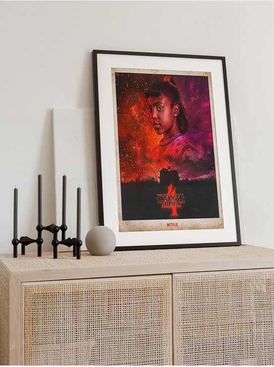 Postifull Netflix Stranger Things Erica Duvar Tablosu, Çerçevesiz Poster, Salon, Oda Ve Ofis Duvar Dekoru;33 X 48 Kırmızı