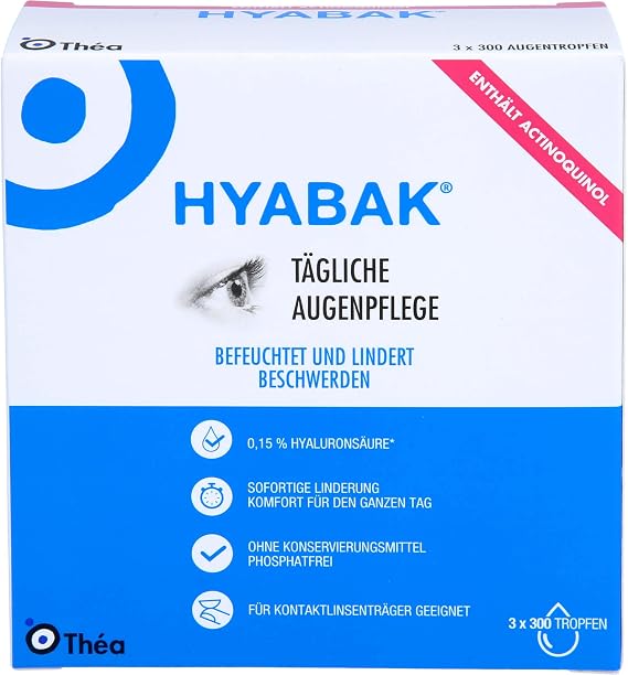 Hyabak Eye Drops 3 Bottles 30 ml