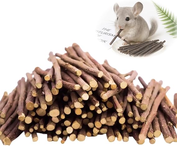 500g apple tree wood sticks for chinchilla rabbits guinea pigs avia Cobaya Parrot Hamster Small Animals Molar Hamster applewood chunks chew sticks (500g)