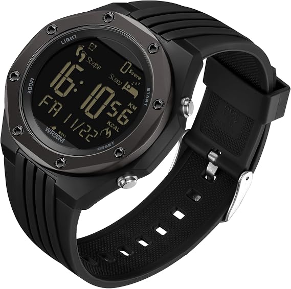 findtime Mens Sports Watch - Military, Tactical & Digital Watches for Men, Waterproof, Pedometer, Step Counter for Calories, Distance