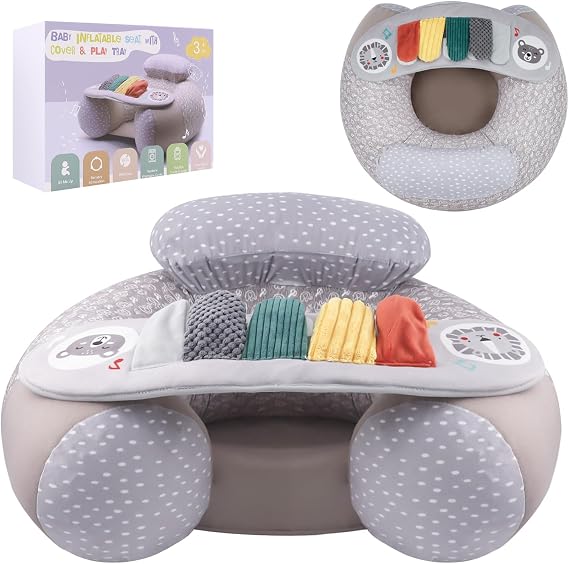 Inflatable Baby Sit Me Up Floor Seat, Baby Seat for 3-36 Months