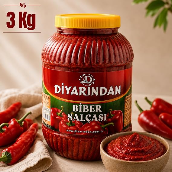 Diyarından Hatay Tatlı Biber Salçası 3 Kg