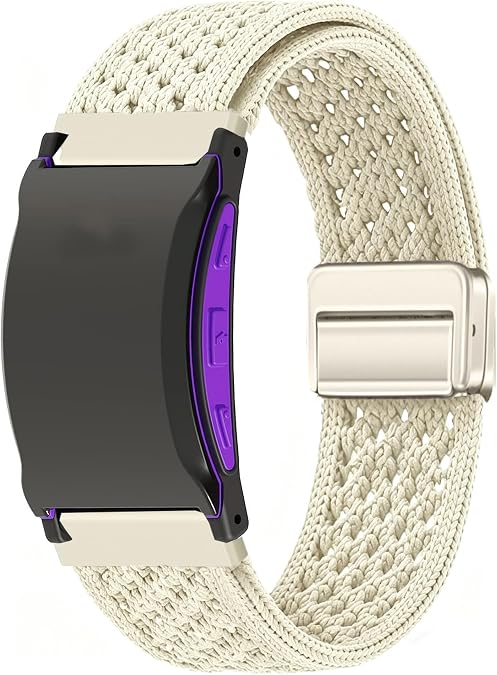 Lamshaw Compatible for Shock Clock Max Bands, Quick Release Breathable Sport Loop Braided Nylon Strap Compatible with Pavlok Shock Clock 3, Max