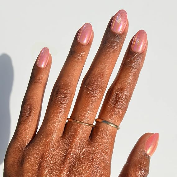 Glamnetic Press On Nails - Short Oval, Velvet Fake Nails 30 Pc Full Kit