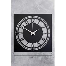 EMORES 41 Cm Metal Material Flowing Seconds Quiet Mechanism Decorative Wall Clock