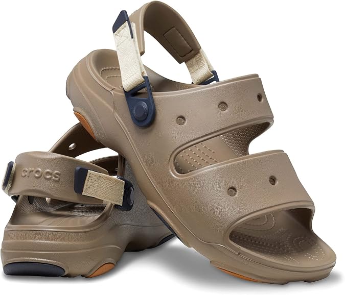Crocs Sandals Classic All Terrain Sandals Black 207711-0ZQ-2022 Strap Shower Sun Lightweight