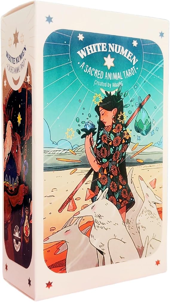 White Nume Sacred Animal Tarot Deck Leisure Party Table Game with PDF Guide Book Divination Oracle Cards Delivery within 24 hours