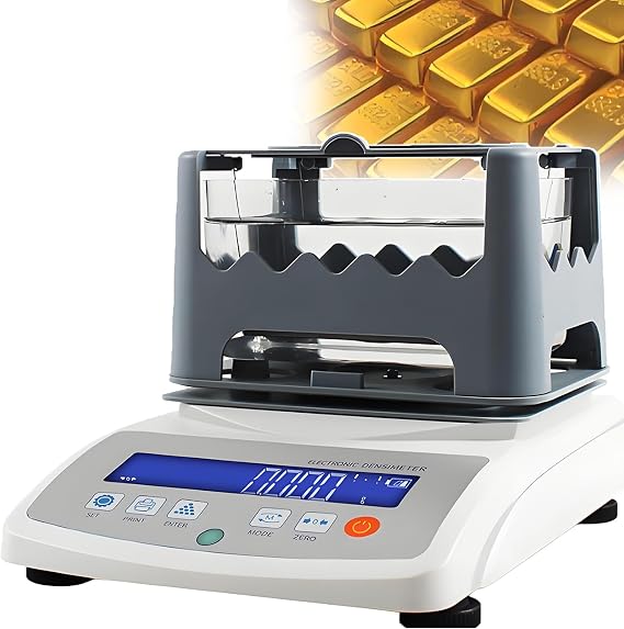 Digital Electronic Precious Metal Testing Machine Electronic Solids Density Meter, with LCD Display Gold Density Measurement System for Comprehensive Analysis for Industrial Lab