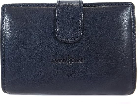 Gianni Conti Womens Leather Wallet Purse - Style : 9408086 - Navy Blue