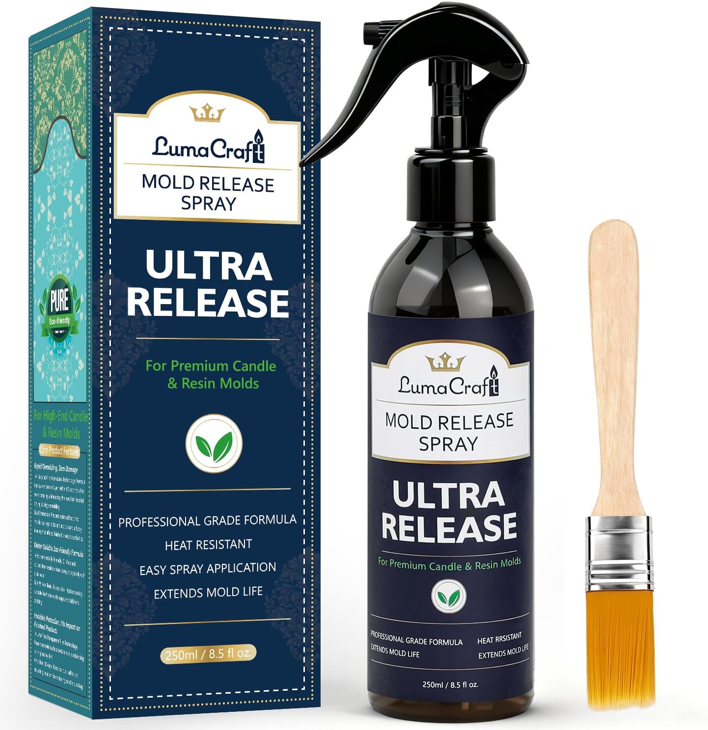 LumaCraft Silicone Release Agent Spray for Silicone Moulds Professional for Casting & Sculpture Quick-Drying Fine Spray Mist Water Soluble Residue-Free Odourless