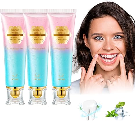 Pack of 3 Niacinamide Whitening Toothpaste - 2025 Radiant Whitening Toothpaste Niacinamide Toothpaste Intensive Natural Stain Removal and Gentle Non-Irritating Care for Toothpaste