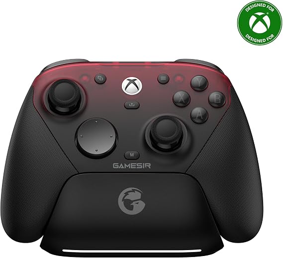 GameSir G7 Pro ワイヤレス ゲームコントローラー 三モード接続（Bluetooth/2.4GHz/有線）交換可能フェイスプレート付き／高耐久ホール効果スティック／PC・Android・Xbox対応Xbox公式ライセンス black