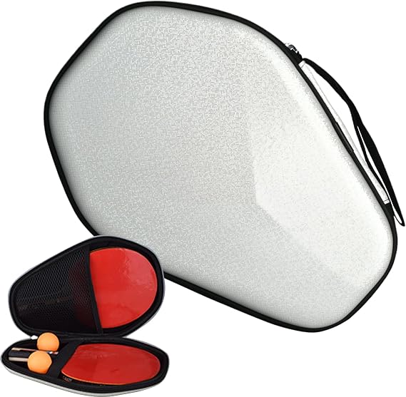 Table Tennis Paddle Case | Hard Table Tennis Racket Box,Portable Storage Holds 2 Paddles 2 Balls Reusable Sports Organizer for Women Men Outdoor Sports Game