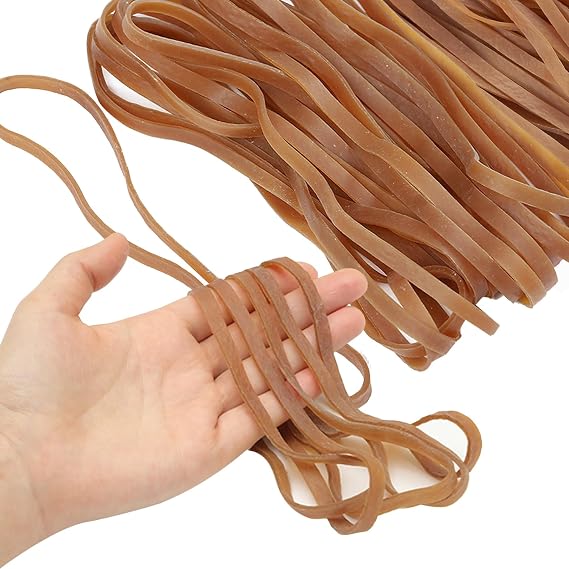 Large Elastic Rubber Bands, 50 Pack Heavy Duty Wide Bands for Office Crafts
