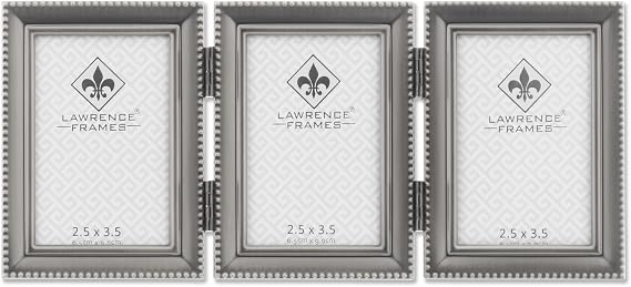 Lawrence Frames İnci bordür, 2,5 x 3,5 cm, üçlü, kalay