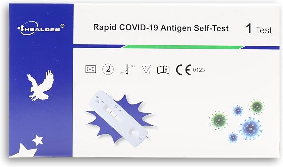 Covid-19 Lateral Flow Test Kit, Rapid Antigen Self-Test Kit for SARS-CoV-2 At Home, Easy and Quick Covid Test Kit with 15-Minute Results, Pack of 1 Test Kit