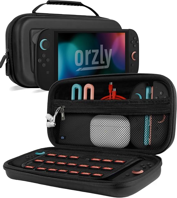 Orzly Carrying Case for Nintendo Switch 2 2025 Console with Screen Padding