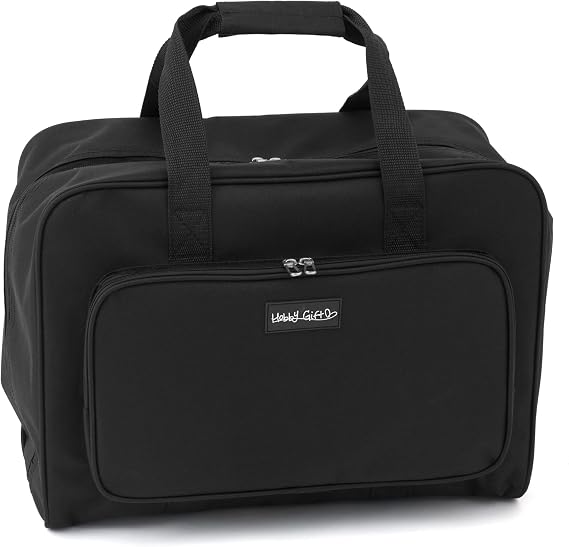Hobby Gift Sewing Machine Bag – 44 x 20 x 34cm, Heavy Duty Polyester, Durable Storage and Travel Bag with Reinforced Handle Strap & Front Pocket, Extra Padding for Machine Protection