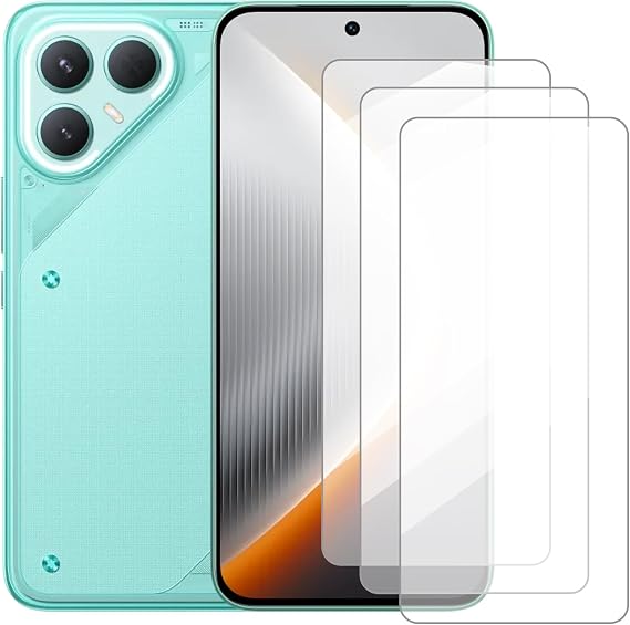 Screen Protector Compatible with Tecno Pova 7 Pro 5G(6.78 Inch) [3 Pack] Glass Screen Protector Suitable for Tecno Pova 7 Pro 5G, Tempered Glass Protective Film