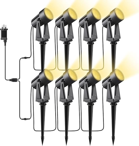 Bomcosy 28M Garden Spike Lights Mains,3000K,IP65,for Pathway [Energy Class F]