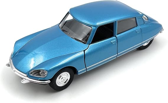 Toi Toys Welly Model Car Citroën DS23 Vintage Vehicle Miniature Car Scale 1:39 / L 12cm Blue