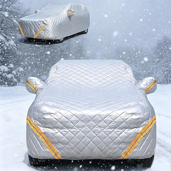 Heavy Duty Hail Protection Car Cover Compatible With GWM Haval Jolion Pro Hybrid 2025-2026 Thickened Anti-Hail Full Car Cover | All Weather Waterproof Hail Car Cover, Anti-Hail Windproof Outdoor