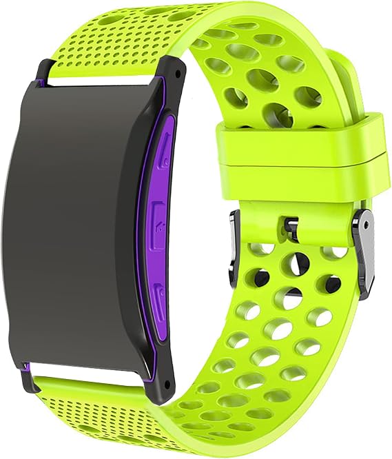 Lamshaw Compatible for Shock Clock 3 Bands, Silicone Replacement Wristbands Sport Strap with Metal Buckle Compatible with Pavlok Shock Clock 3