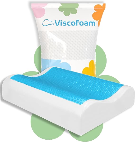 Viscofoam Anatolia High Sweating Neck Support Orthopedic Pillow Gelli Visco Pillow - 60x40x14-12cm