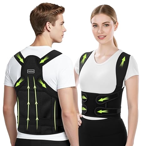 Back Brace Shoulder Support Posture Corrector for Women Men Relieves Pain