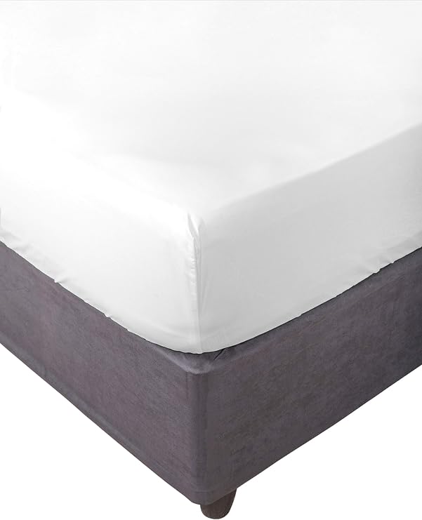Miracle Home. Fitted Sheet 100% Brushed Microfibre, Adjustable, Elastic and Anti-Peeling. 180 x 200 cm for 180 cm Bed, Purple