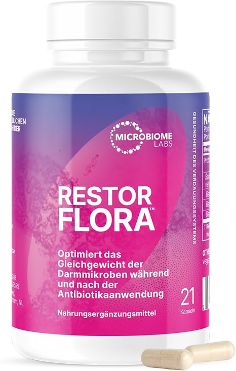 Microbiome Labs RestorFlora 21 Capsules - Vegan Preparation