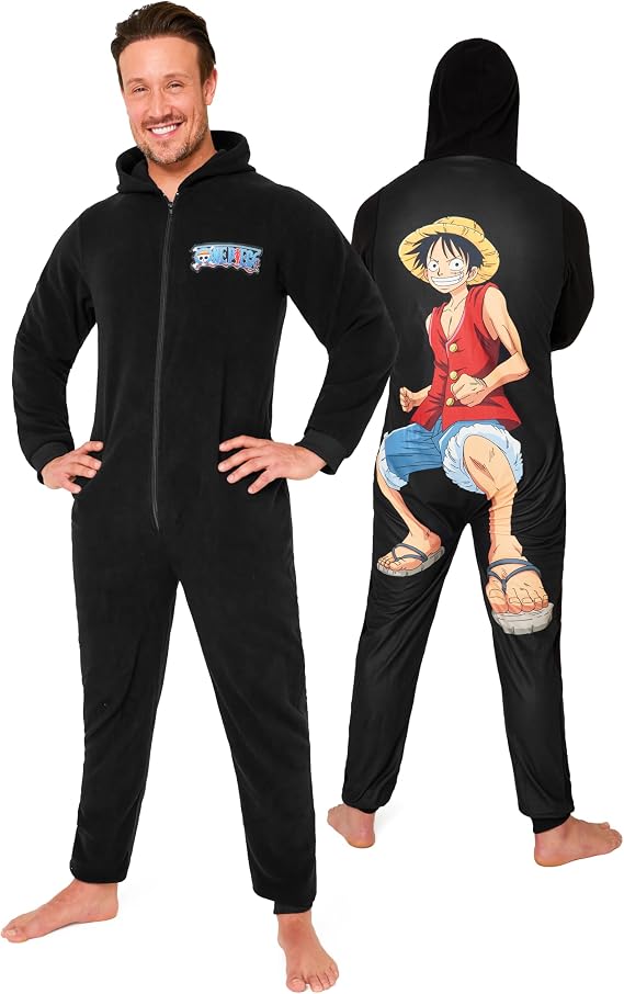One Piece Adult Onesie for Men Teenagers Hooded Fleece Onesies For Men S-3XL Lounge Wear Mens Nightwear - Gifts for Him