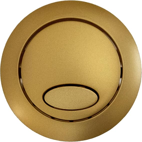 Fluidmaster Dual Flush Push Button for Cable Operated Cistern & PRO550 Brushed Brass
