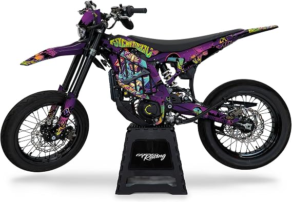 Decor Kit Compatible with Sur-Ron Ultra Bee from 2023 Premium Design Set Self-Adhesive Weatherproof Sticker for Electric Motorcycle Psychedelic MRX002 (Hologram Surface)