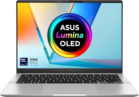 ASUS Vivobook S14 OLED S5406SAL CoPilot+ Laptop | 14" Full HD+ OLED Screen | Intel Core Ultra 5 226V | 16GB RAM | 512GB PCIe SSD | Windows 11 | Ships without power cable