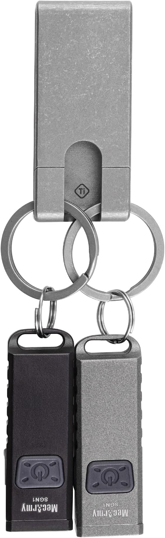 MecArmy Titanium EDC Bundle – CH26 Keychain + 530LM Mini Flashlights, Ultra‑Compact High‑Performance Everyday Carry Gear for Daily Use, Camping, Outdoor & Commuting