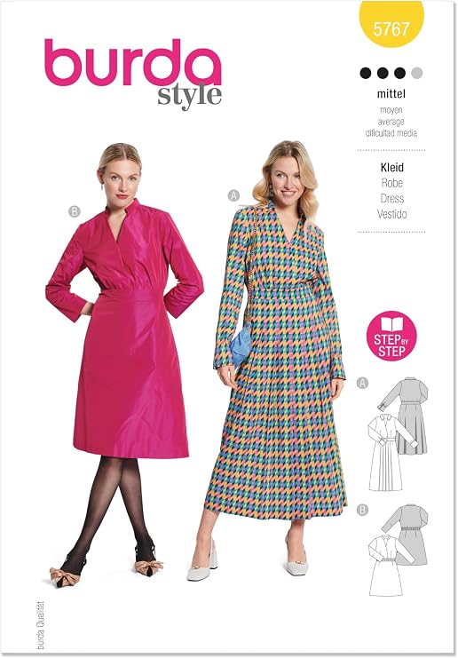 Burda Style Sewing Pattern B5767 Misses' Dress