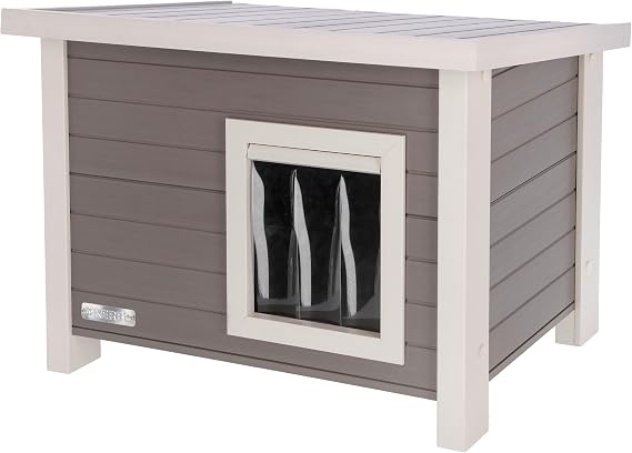 Kerbl Pet Cat house with flap door 57 x 45 x 43 cm