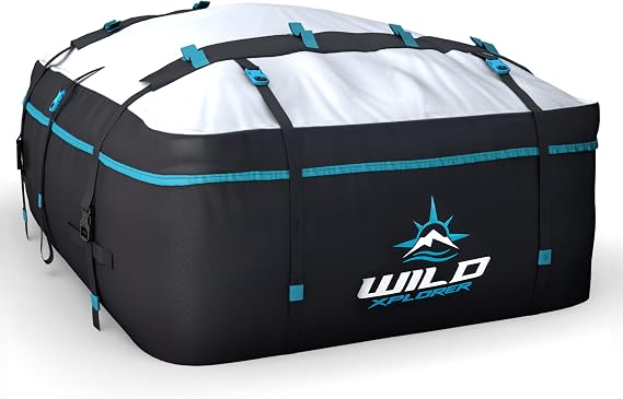 0.4m3 Waterproof Soft Shell Heavy Duty Roof Luggage Bag with Innovative Door Hook System and Non-Slip Mat for Cars and SUVs