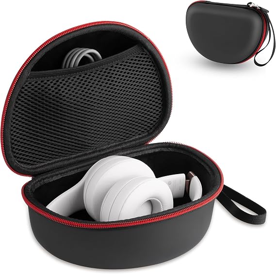 Beats Studio Pro/Beats Studio3/ Beats Solo 3 2 Bluetooth Kulak Üstü Kulaklık (Siyah) ile Uyumlu Sert Kabuk Seyahat Kılıfı