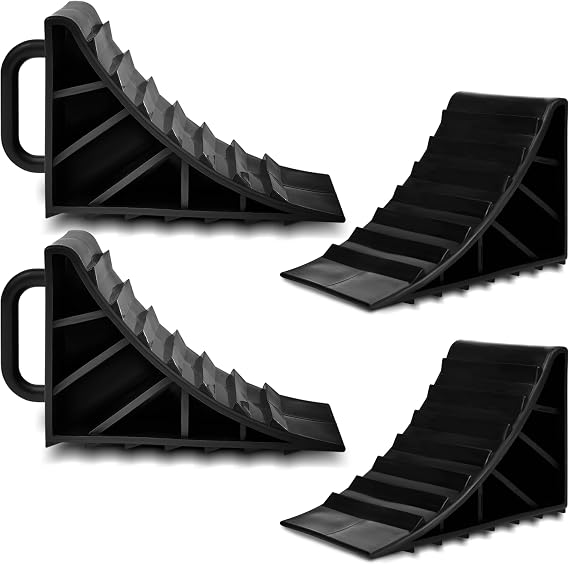 GADLANE Wheel Chocks with Handles 4 Pack - Caravan Chocks Brake Stoppers