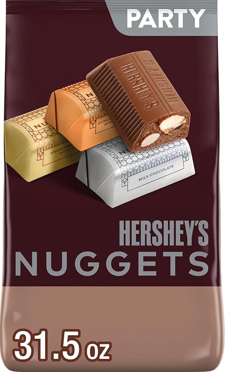 HERSHEY'S NUGGETS Assorted Chocolate Candy, Valentine's Day, 31.5 Oz. Party Bag